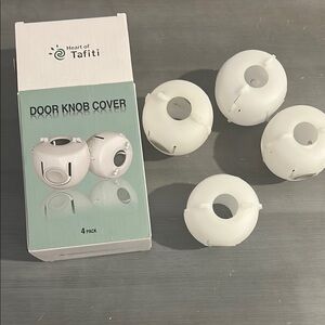 Heart of Tafiti White Door Knob Covers